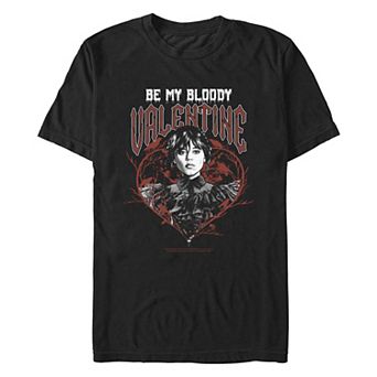 Men's Wednesday Be My Bloody Valentine Graphic Tee