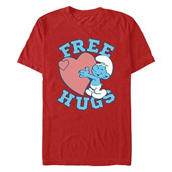 Men's Smurfs Free Hugs Graphic Tee