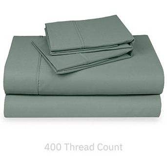 California Design Den Soft 400 Thread Count Deep Pocket Sheet Set - 100% Cotton Sateen