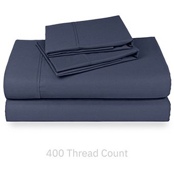California Design Den Soft 400 Thread Count Deep Pocket Sheet Set - 100% Cotton Sateen