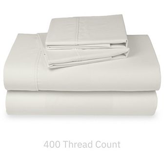 California Design Den Soft 400 Thread Count Deep Pocket Sheet Set - 100% Cotton Sateen