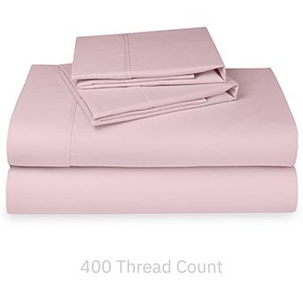 California Design Den Soft 400 Thread Count Deep Pocket Sheet Set - 100% Cotton Sateen