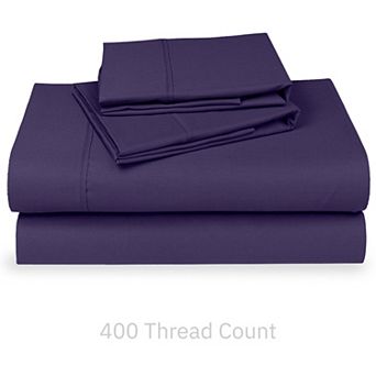 California Design Den Soft 400 Thread Count Deep Pocket Sheet Set - 100% Cotton Sateen