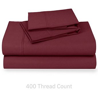 California Design Den Soft 400 Thread Count Deep Pocket Sheet Set - 100% Cotton Sateen