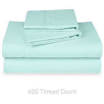 California Design Den Soft 400 Thread Count Deep Pocket Sheet Set - 100% Cotton Sateen