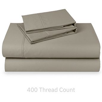 California Design Den Soft 400 Thread Count Deep Pocket Sheet Set - 100% Cotton Sateen