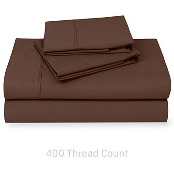 California Design Den Soft 400 Thread Count Deep Pocket Sheet Set - 100% Cotton Sateen