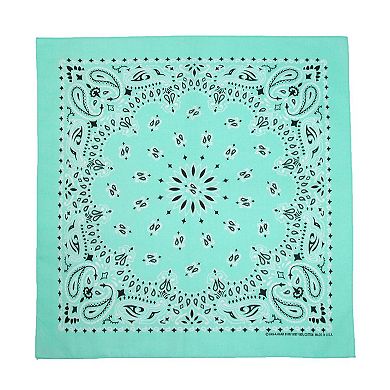 CTM Women's Cotton Pastel Paisley Print Bandana Kit (Pack of 3)