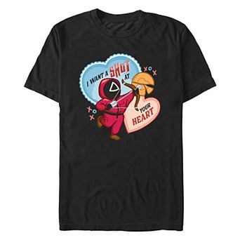 Men's Squid Game I Want A Shot At Your Heart Graphic Tee