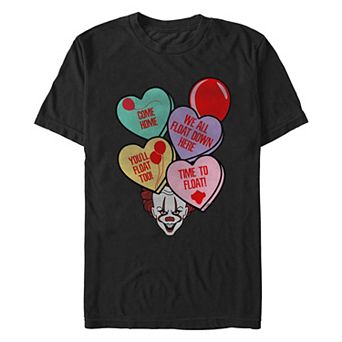 Men's IT Spooky Valentine's Day Candy Hearts Graphic Tee