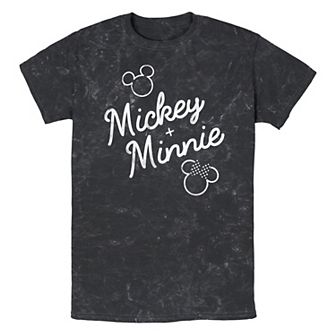 Disney's Mickey Mouse Plus Minnie Mouse Men's Graphic Tee