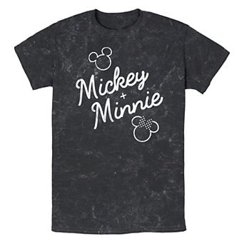Disney's Mickey Mouse Plus Minnie Mouse Men's Graphic Tee