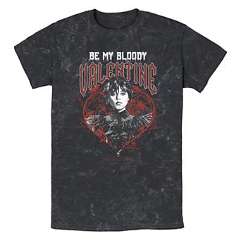 Men's Wednesday Be My Bloody Valentine Graphic Tee