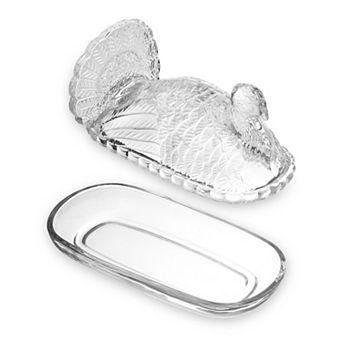 Godinger Silver Harvest Turkey Butter Dish