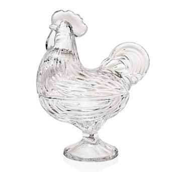 Godinger Silver Harvest Rooster Candy Jar