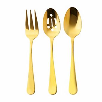 Godinger Silver Masa Mirrored Gold 3 pc Serving Set