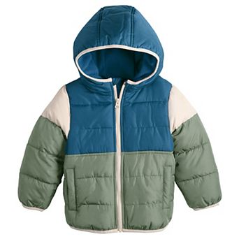 Baby & Toddler Boy Jumping Beans® Color Block Puffer Jacket