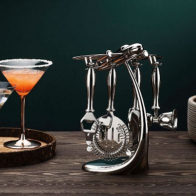 Godinger Silver Airplane 5-Piece Bar Tool Set
