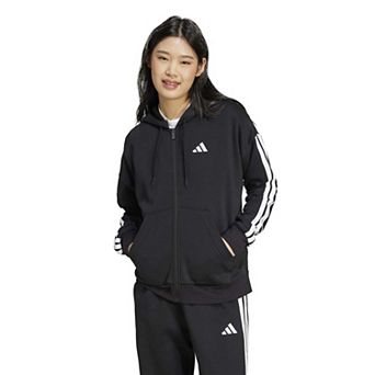Women's adidas 3-Stripes Fleece Full-Zip Hoodie