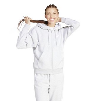 Women's adidas 3-Stripes Fleece Full-Zip Hoodie