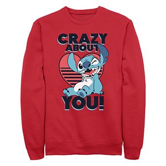 Disney's Lilo & Stitch Crazy About You Stitch Men's Graphic Fleece
