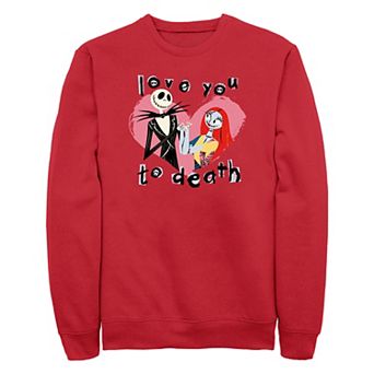 Disney's The Nightmare Before Christmas Love You To Death Men's Graphic Fleece