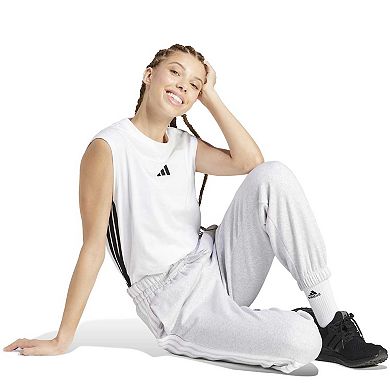 Women’s adidas Essentials 3-Stripes Fleece Loose Sportswear Pants