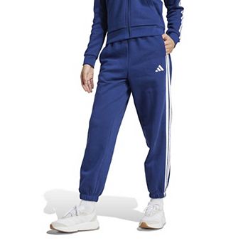 Women's adidas 3-Stripes Fleece Loose Sportswear Pants