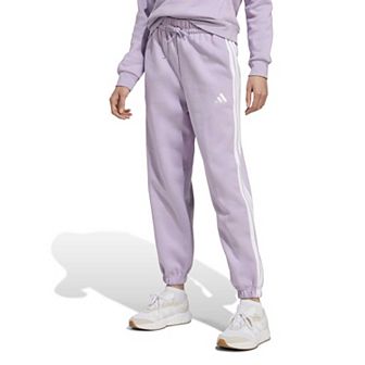 Women's adidas 3-Stripes Fleece Loose Sportswear Pants