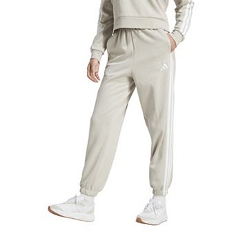 Women's adidas 3-Stripes Fleece Loose Sportswear Pants