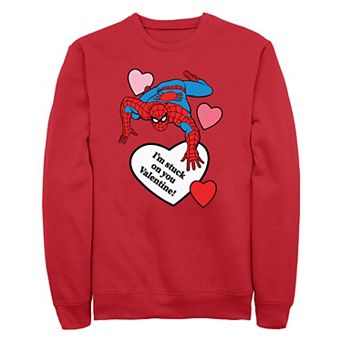 Men's Marvel Spider-Man I'm Stuck On You Valentine Graphic Fleece