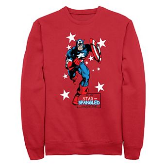 Men's Marvel Captain America Star Spangled Valentine Graphic Fleece