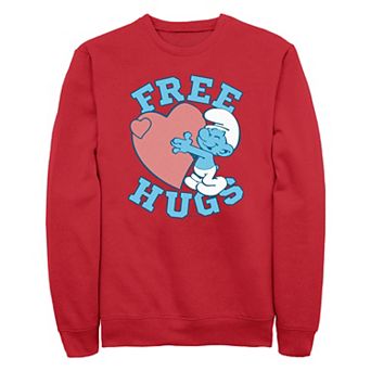 Men's Smurfs Free Hugs Graphic Fleece