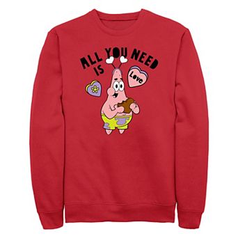 Men's SpongeBob SquarePants Patrick All You Need Is Love Graphic Fleece