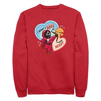 Men's Squid Game I Want A Shot At Your Heart Graphic Fleece