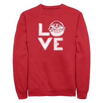 Men's Star Wars The Mandalorian The Child Love Graphic Fleece