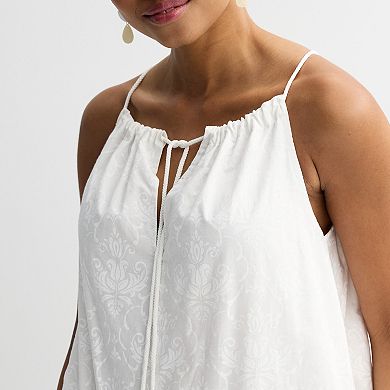 Women's Farmers Market Halter Tiered Dress