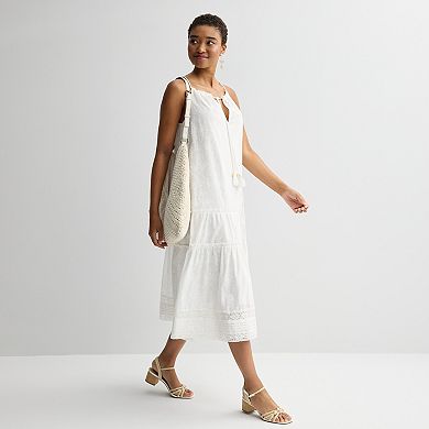 Women's Farmers Market Halter Tiered Dress