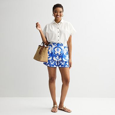 Women's Farmers Market Printed Trouser Shorts