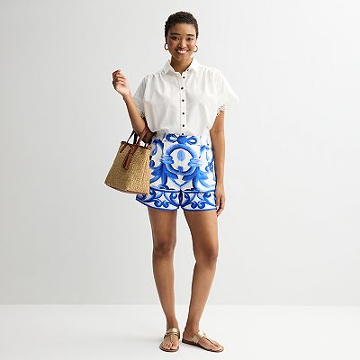 Women's Farmers Market Printed Trouser Shorts