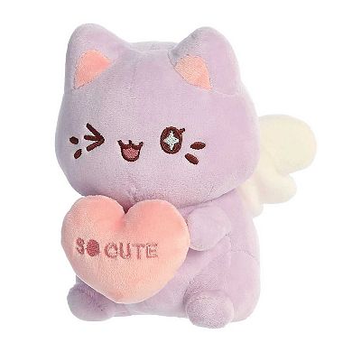 Aurora - Small Lavender Tasty Peach - 7" Candy Heart Meowchi - Enchanting Stuffed Animal