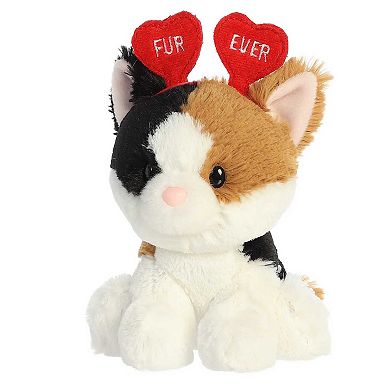 Aurora - Small Multicolor Love On The Mind - 6" Furever Calico Cat - Heartwarming Stuffed Animal