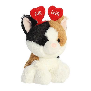 Aurora - Small Multicolor Love On The Mind - 6" Furever Calico Cat - Heartwarming Stuffed Animal