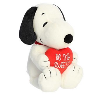 Aurora - Medium White Peanuts - 11" Snoopy Be My Sweetie - Timeless Stuffed Animal
