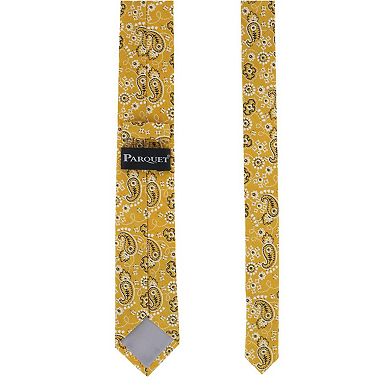 CTM Men's Cotton Bandana Print Tie