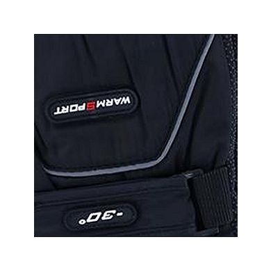 CTM Men's One Size Microfiber Winter Ski Gloves with Wrist Strap