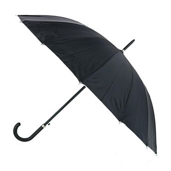 Ctm Adult Classic Black Crook Handle Golf Umbrella