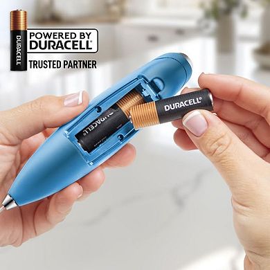 Zulay Handheld Milk Frother Wand Drink Mixer for Coffee (4 Duracell Batteries Included)