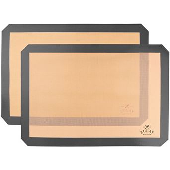 Zulay Kitchen 2-Pack Reusable Silicone Baking Mat Sheet