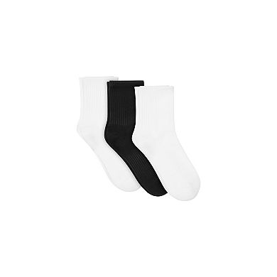 Women's Hanes 3-pk. Ultimate Seamless Stretch Mid Crew Socks